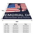 thumbnail image 2 of JUNZAN Memorial Day Print Flannel Fleece Blanket Throw Blanket for Bed,Sofa,Couch,Travel,Camping(40"x30" ), 2 of 5