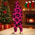 thumbnail image 5 of Rohuuque Women's and Men's Festival Dress Up Onesie Animal Pattern Pajama Playsuits Jumpsuit with Zipper and Pocket Lounge Wear Hot Pink, 5 of 9