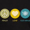 thumbnail image 3 of CafePress - Peace Love Food Service T Shirt - Men's Classic Graphic Cotton T-Shirt, 3 of 4