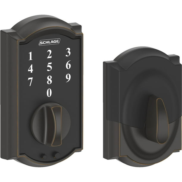 Cerrojo de seguridad Lock SCHLAGE para pantalla táctil de acero envejecido
