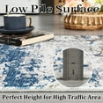 thumbnail image 7 of FairOnly Blue 10'x13'Modern Abstract Machine Washable Non Slip Non Shedding Area Rug Soft Low Pile Floor Rug for Living Room Kitchen Bedroom, 7 of 7