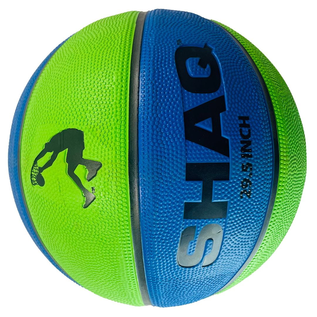 SHAQ 29.5" Composite Basketball Deflated with Mini Pump Indoor Outdoor Basketball Size 7 Basketball Shaq Youth Basket ball Equipment