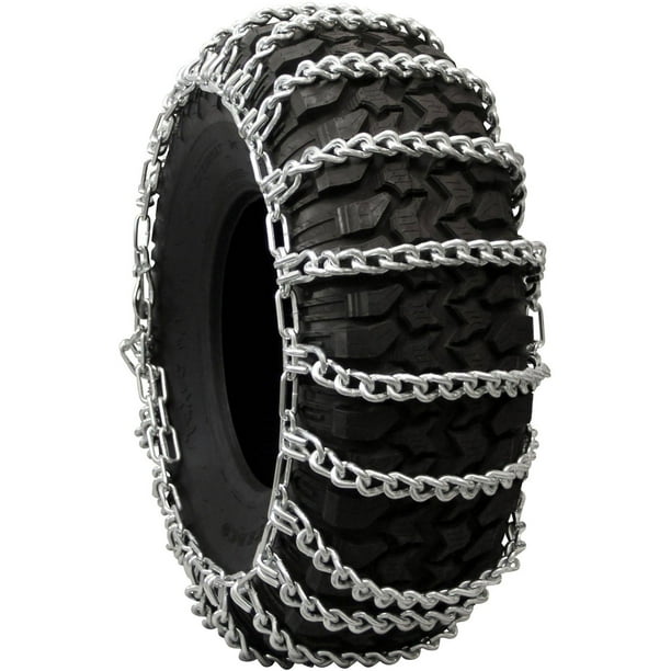 Heavy Duty 1417.5 Skidsteer Tire Chains, 2 Link Spacing