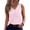 Pink, variant on Kixjoy V Neck Tops for Women Sleeveless Beach Tank Tops Basic Baggy Pleated Blouse Trendy Lounge Soft Womens Summer Tops, Red XL