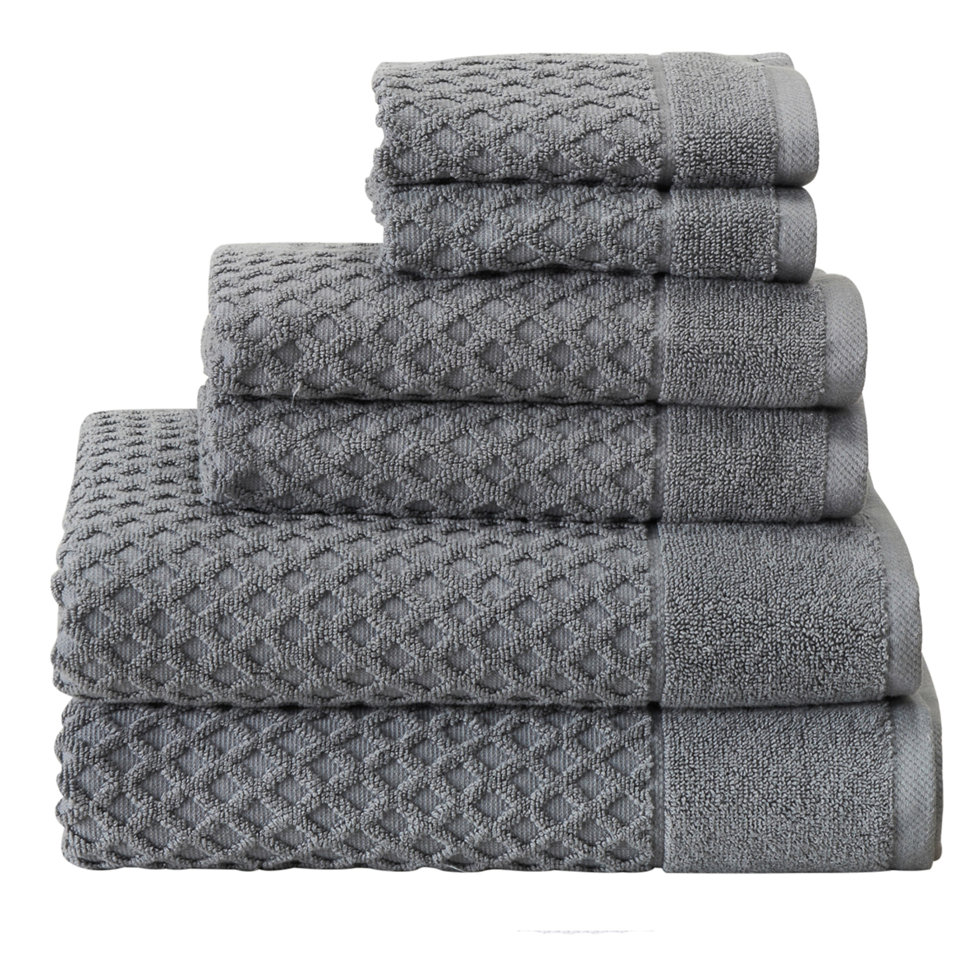 Great Bay Home Grayson Jacquard Cotton Bath Towel Collection Walmart