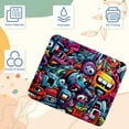 thumbnail image 3 of Graffiti Printed Square Mouse Pad, 8.3x9.8 Inch, Non-Slip Rubber Bottom Mouse Mat for Office and Gaming, 3 of 6