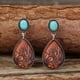 thumbnail image 4 of Nvzi Pendientes colgantes de estilo retro, nuevos y únicos, joyería étnica bohemia vintage (marrón), 4 of 5