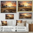 thumbnail image 4 of Designart "Dusk Scenery at the Barn IV" Farmhouse Floater Framed Wall Art Print, 4 of 7