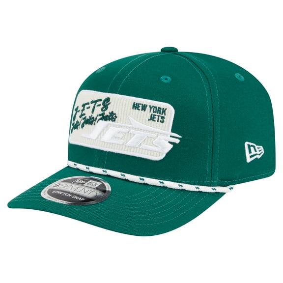 Men's New Era Green New York Jets Chant 9SEVENTY Stretch-Snap Hat