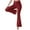Wine, variant on PEASKJP High Waisted Pants for Women High Waisted Crossover Workout Lounge Bell Bottom Jazz Dress Pants, AG XL