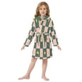 thumbnail image 6 of FORMRS Niños Bathrobe Unisex Hooded Robe Soft Plush Pajamas Sleepwear, Size 2-3T, Pink Abstract, 6 of 7