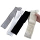 thumbnail image 2 of Nvzi 3 pares de calcetines casuales de tubo de algodón hasta la rodilla para mujer, calcetines largos hasta la rodilla de punto sólido, regalo para toda la temporada, elásticos, suaves (blancos), 2 of 2