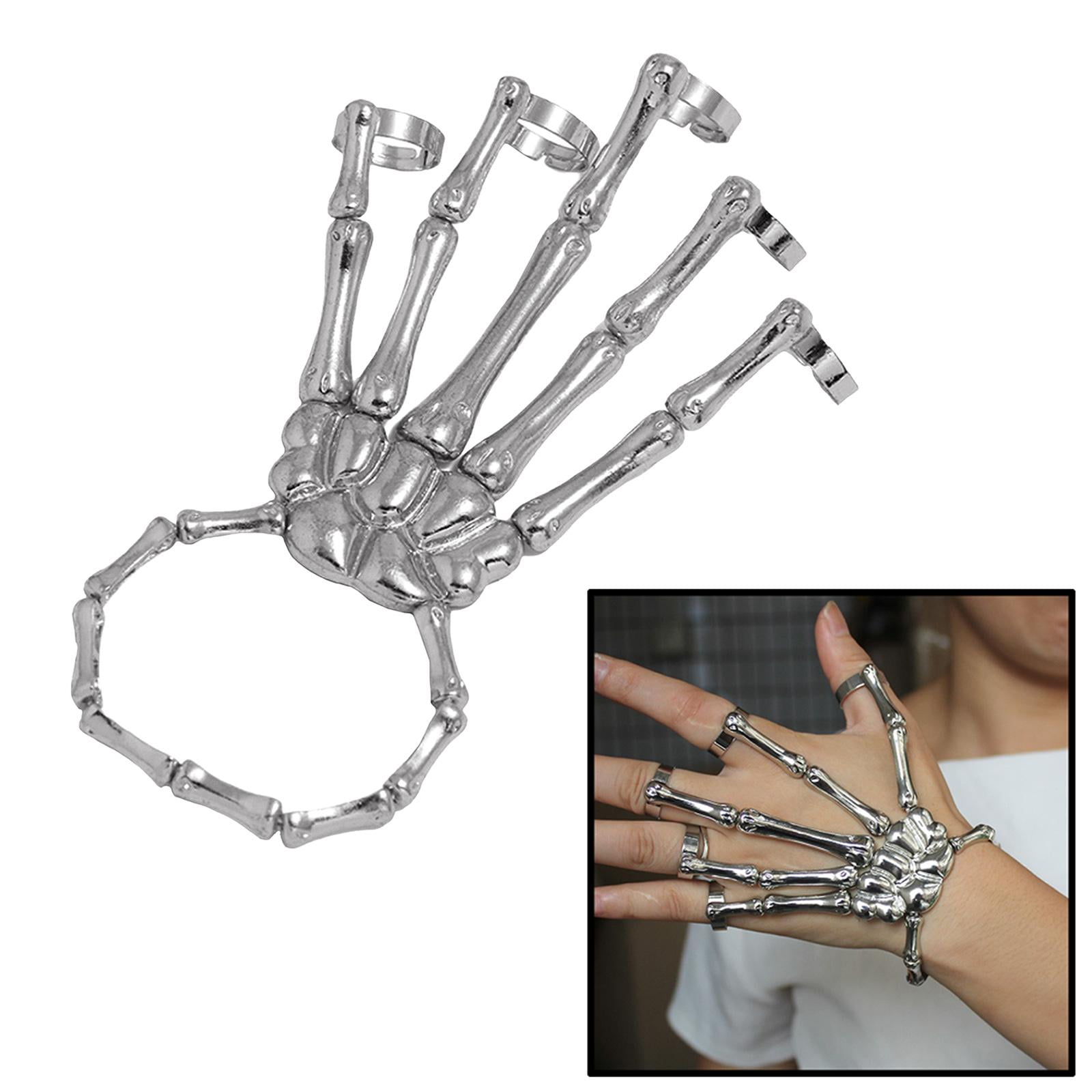 Skeleton hand bracelet best sale