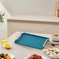 thumbnail image 4 of Plastic Tray Tea Tray Fruit Tray Beauty Salon Storage Hotel Home Use English Rectangular Cup,1×Teacup Plate Clearance, 4 of 5