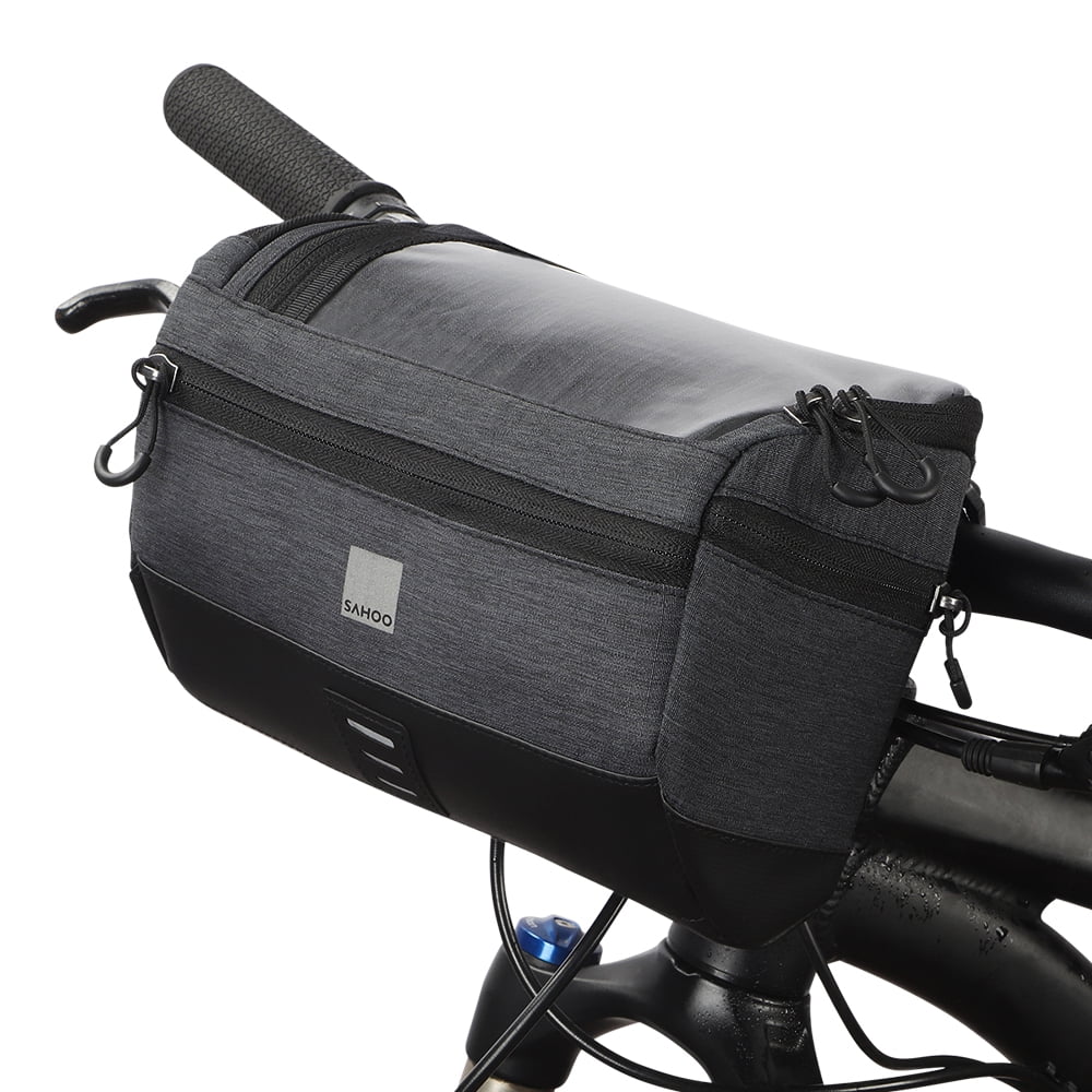 handlebar bag with phone holder