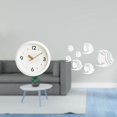 thumbnail image 2 of Reloj de pared silencioso contemporáneo con números y pegatinas de peces de espejo acrílico removibles. Arte decorativo para el hogar, la ofic, 2 of 8