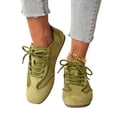 thumbnail image 5 of Willtoo Women's Retro Platform Sneakers Cute Running Shoes Rounde ToeThick Sole Casual Walking Shoes Lace Up Breathable Classic Trainers Shoes, 5 of 5