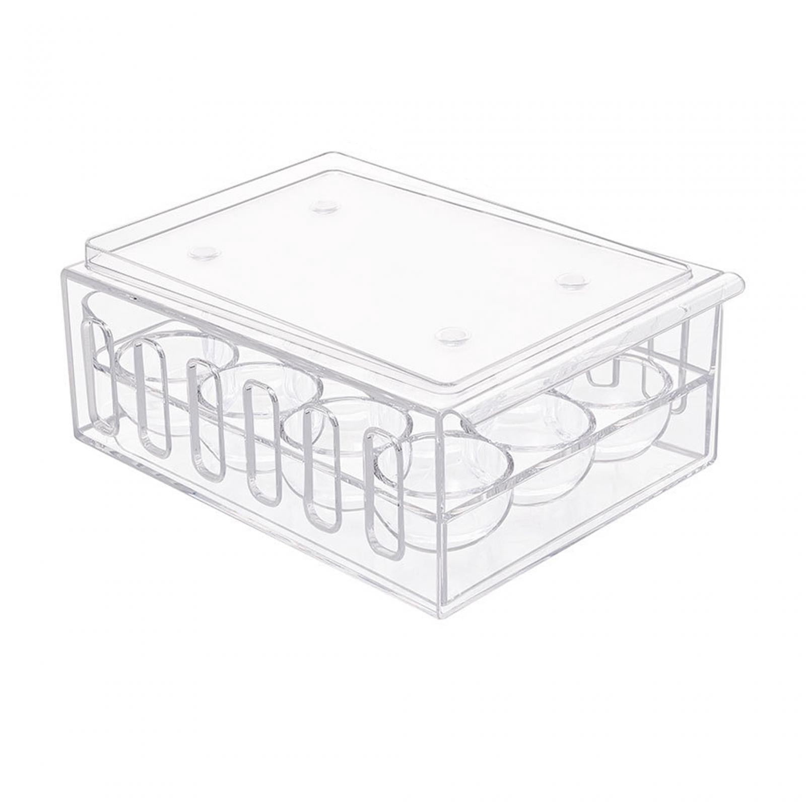 Nishiyuenyi Egg Container Fridge Storage Box Egg Basket Organiser Egg Fresh Storage Box with 12 Grids