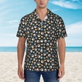 thumbnail image 2 of Susaid Paw Animal Print Hawaiian Shirts for Men Women,Hawaiian Summer Short-Sleeve Casual Relaxed-Fit Button-Down,XX-Large, 2 of 7
