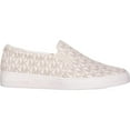 thumbnail image 4 of Womens MICHAEL Michael Kors MK Signature Keaton Slip On Sneakers, Vanilla Logo, 4 of 6