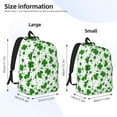 thumbnail image 4 of Daiia St Patrick's Day4 Vintage Canvas Backpack for Men and Women ,Hiking Backpack,Travel Laptop Bag for School,Large Capacity Backpack, 4 of 8
