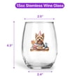 thumbnail image 5 of Happy Mother's Day Yorkshire Terrier with Sweets and Flowers at a Picnic 15oz Stemless Wine Glass Mug Yorkie Dog Lover Gifts Wine Glasses Cup - 13005, 5 of 5