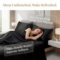 thumbnail image 3 of REGALWOVEN Fitted Sheet, Microfiber Bed Sheets, Soft and Comfortable for All Seasons Black 1 PC 39.0x74.8 inch, 3 of 5