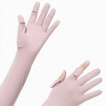 thumbnail image 5 of Cdudpw Full Finger UV Protection Gloves Driving Gloves Women, Breathable Touchscreen UPF Glove Sun Protection Glove(Pink), 5 of 5