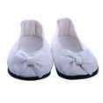 thumbnail image 2 of 1 Resbalones en de material cuero para Accesorios de Ropa de Muñeca de 18 Pulgadas Blanco Yotijar Zapatos de muñecas, 2 of 6
