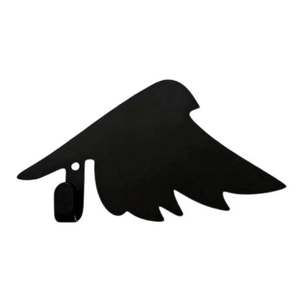 Gancho de pared con forma de pájaro volador, gancho artístico de metal negro con forma de pájaro, perchero decorativo, colgador de toallas, gancho para llaves para baño, cocina y entrada.