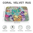 thumbnail image 2 of My Lit-tle Pony Bathroom Rugs, Extra Soft And Absorbent Bath Mat, Non-Slip, Machine Washable Doormat, Quick Dry Bath Carpet for Bathroom Floor, Tub, Shower, 2 of 8
