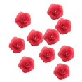 thumbnail image 1 of 10 Pcs de Flores Artificial Flores Artesanales Accesorios para Diadema Älbum de fotografía rojo Macarena Cabeza de flor rosa seda, 1 of 8