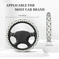 thumbnail image 5 of Haiem Tractor And Vehicle Print Steering Wheel Cover 15 Inches for Women Men, Neoprene Anti-Slip Cute Car Steering Wheel Grip Wrap Car Accessories Protective Case Cover for Vehicle Truck SUV, 5 of 8