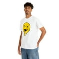 thumbnail image 6 of Dripping smiley face graphic t shirt Unisex Heavy Cotton Tee, 6 of 8
