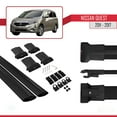 thumbnail image 5 of Compatible with Nissan Quest 2011-2017 FLY Model Car Roof Rack Cross Bar Black Aluminium 2 Bars, 5 of 8