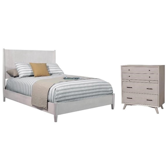 Home Square 2-Piece Set with Flynn Queen Panel Bed & Accent Chest