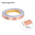 thumbnail image 2 of Uxcell Molding Trim Gap Sealing Tape 0.59" x 82ft Self Adhesive Home Decorative Trim Brushed Rose Gold Tone, 2 of 5