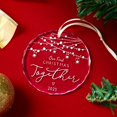 thumbnail image 4 of Adorno colgante de cristal THDZS First Christmas Together, 8 cm, 4 of 6