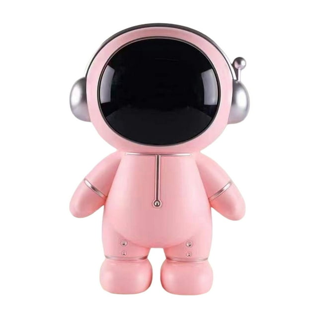 Astronaut Money Box Piggy Bank for Kids Decoration Money Saving Bookshelf Decor Pink