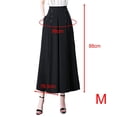 thumbnail image 6 of Aoanydony Womens Wide Leg Pants Casual Work Pants Straight Trousers Long Palazzo Pants Black M, 6 of 6