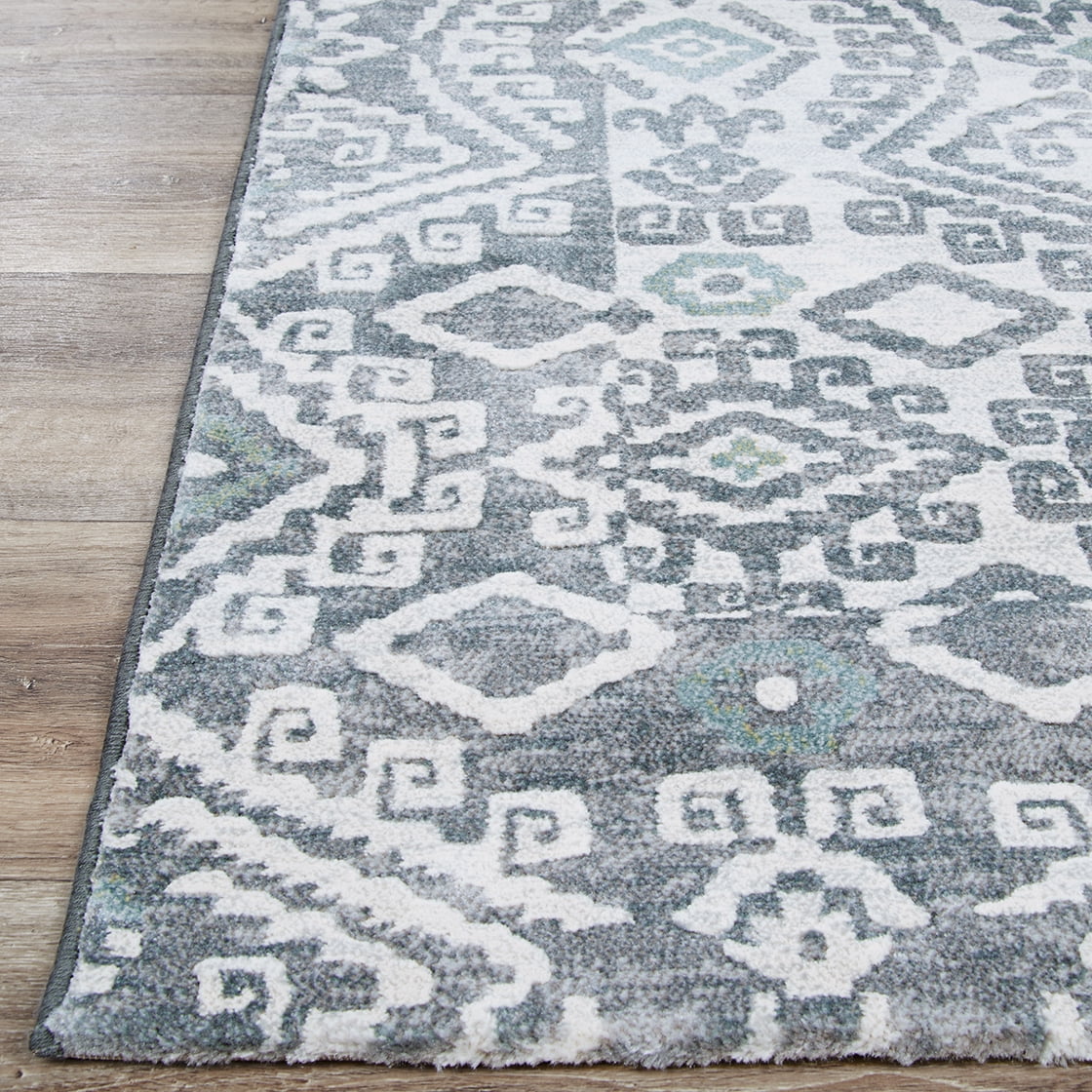 Couristan Everest Bohemia Greystone-Lime Area Rug