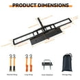thumbnail image 2 of 500 lbs Motorcycle Carrier Hitch Mount with Ramp, Heavy Duty Steel Dirt Bike Scooter Hauler with Anti Rattle Stabilizer and Ratchet Straps, Fits 2 Inch Receiver for Truck SUV Car, 2 of 7