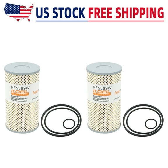 2pcs FF5369W Fuel Filter, for Freightliner Trucks DD13, DD15, DD16, X15, ISX15 Diesel Engine, Replaces PF7620, PF7621, PF7680, PF7744, P550414, P550463, P550757, P550969, 33451, 33651, 533651XE