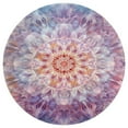 thumbnail image 3 of Kaleidoscope Mandala Colorful Floral Boho Round Small Area Rug, Print Non Slip Washable Floor Mat, Soft Throw Rug for Living Room, Powder Room Entryway, Bathroom, Bedside, 3 of 6
