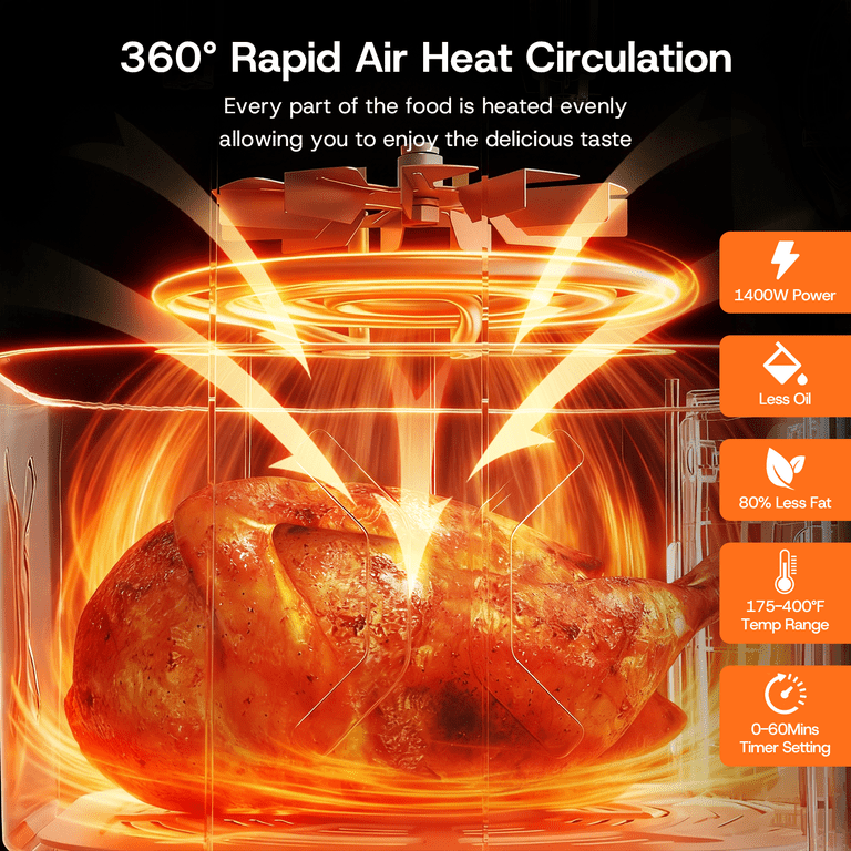 Patbrela 6-Quart Air Fryer with LED Display photo 5