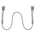 thumbnail image 2 of 6X Cable Estéreo RCA, [6 Pies / 1,8 M, Doble Blindado Chapado En Oro] Cable de Audio Estéreo 2RCA Macho A 2RCA Macho para Cine En Casa, 2 of 9