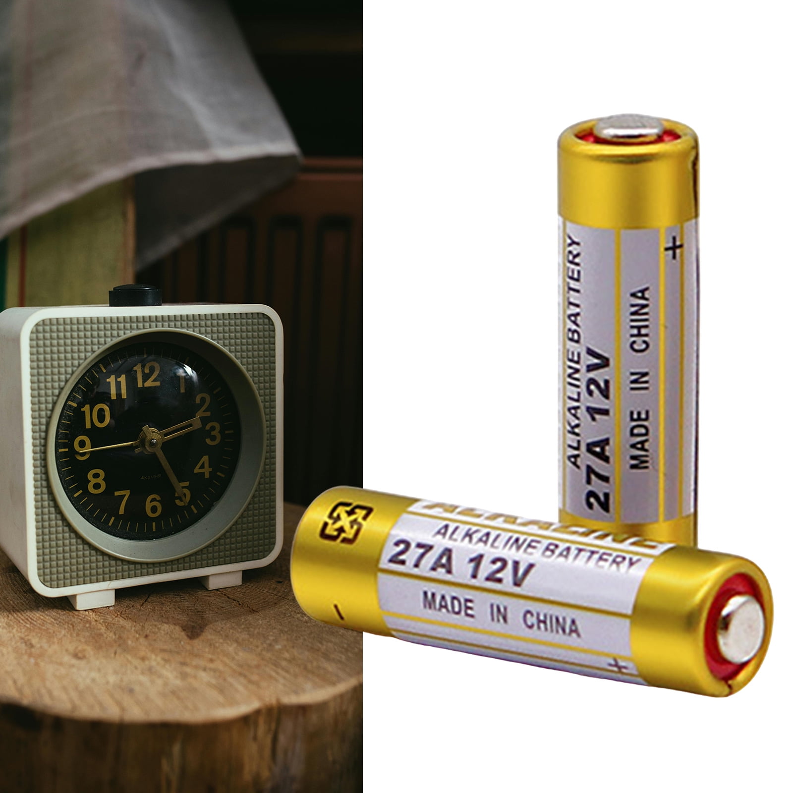 1 Sheet 27A 12V Alkaline Batteries Garage Door Opener Dry Cell Replacement for A27 V27A LR27A WE27A L828
