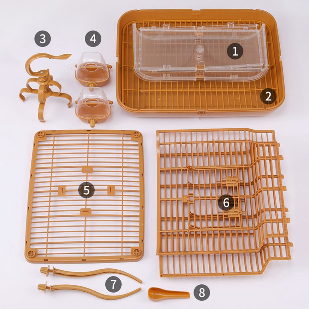 Large Bird Cage Anti Scattering Parrot Peony Home Villa Bird Cage Can be Hung and Stacked