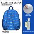 thumbnail image 5 of Cartoon Construction Vehicle Students Backpack - Truck, Tractor Print, Lightweight Oxford Fabric, Comfortable Dual Shoulder Support for Students, 5 of 6