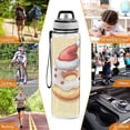 thumbnail image 7 of Christmas Cute Doughnut Transparent Sports Water Bottle with Straw BPA Free Tritan 32oz for Gym Camping, 7 of 7